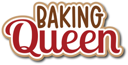 Baking Queen - Scrapbook Page Title Sticker