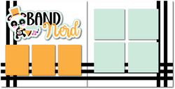 Band Nerd - Printed Premade Scrapbook (2) Page 12x12 Layout