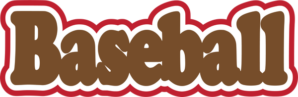 Baseball - Scrapbook Page Title Sticker