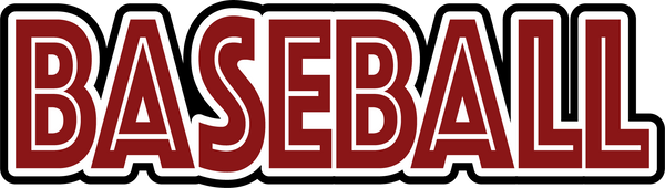 Baseball - Scrapbook Page Title Sticker