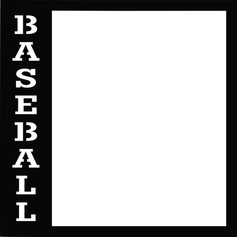 Baseball - Scrapbook Page Overlay Die Cut - Choose a Color