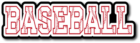 Baseball - Scrapbook Page Title Sticker