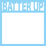 Batter Up - Scrapbook Page Overlay Die Cut - Choose a Color