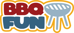BBQ Fun - Scrapbook Page Title Sticker