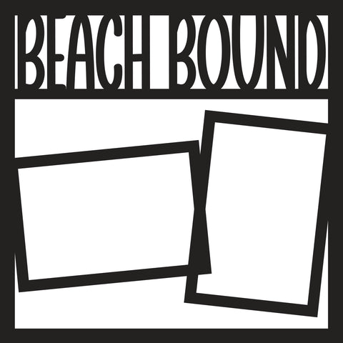 Beach Bound - 2 Frames - Scrapbook Page Overlay Die Cut