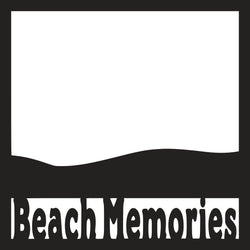 Beach Memories - Scrapbook Page Overlay Die Cut - Choose a Color