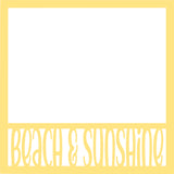 Beach & Sunshine - Scrapbook Page Overlay Die Cut - Choose a Color