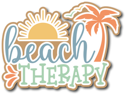 Beach Therapy - Scrapbook Page Title Sticker