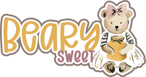 Beary Sweet - Scrapbook Page Title Sticker
