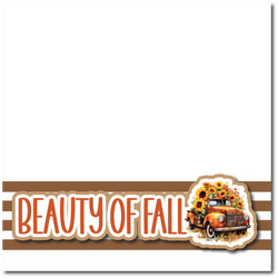 Beauty of Fall - Printed Premade Scrapbook Page 12x12 Layout