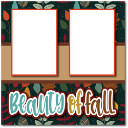 Beauty of Fall - Printed Premade Scrapbook Page 12x12 Layout