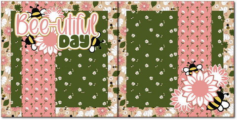 Bee-utiful Day - Scrapbook Double Page Kit