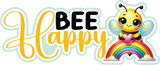 Bee Happy - 4 Frames - Scrapbook Page Layered Overlay Kit