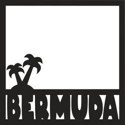 Bermuda - Scrapbook Page Overlay Die Cut