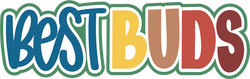Best Buds- Scrapbook Page Title Sticker