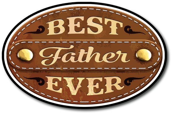 Best Father Ever - Scrapbook Page Title Sticker