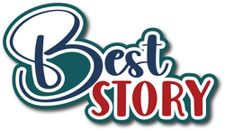 Best Story - Scrapbook Page Title Die Cut