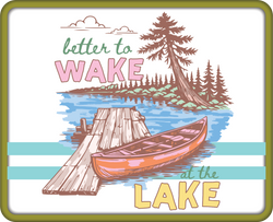 Better Wake at the Lake - Scrapbook Page Title Die Cut