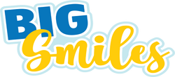 Big Smiles - Scrapbook Page Title Die Cut