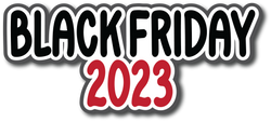 Black Friday 2023 - Scrapbook Page Title Sticker