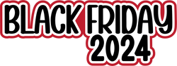 Black Friday 2024 - Scrapbook Page Title Sticker