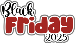 Black Friday 2025 - Scrapbook Page Title Die Cut
