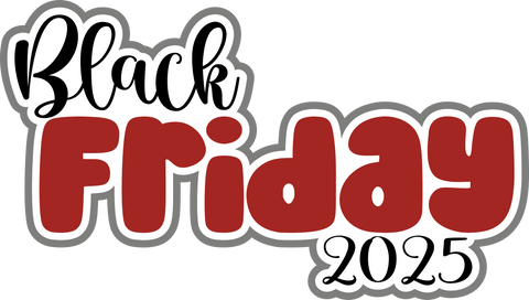 Black Friday 2025 - Scrapbook Page Title Die Cut