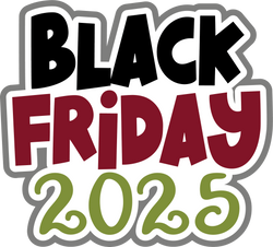 Black Friday 2025 - Scrapbook Page Title Die Cut