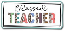 Blessed Teacher - Scrapbook Page Title Sticker