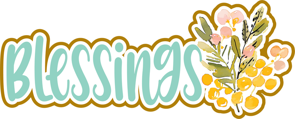 Blessings - 5 Frames - Scrapbook Page Layered Overlay Kit – Autumn's ...