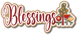 Blessings  - Scrapbook Page Title Sticker