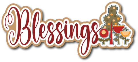 Blessings  - Scrapbook Page Title Sticker