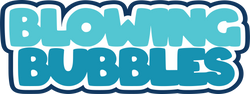 Blowing Bubbbles - Scrapbook Page Title Sticker