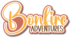 Bonfire Adventures - Scrapbook Page Title Die Cut