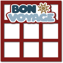 Bon Voyage - Layered Overlay - Digital Cut File - SVG - INSTANT DOWNLOAD