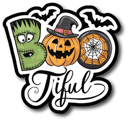 Boo-tiful - Scrapbook Page Title Sticker