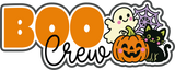 Boo Crew - 6 Frames - Scrapbook Page Layered Overlay Kit