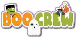 Boo Crew - Scrapbook Page Title Die Cut