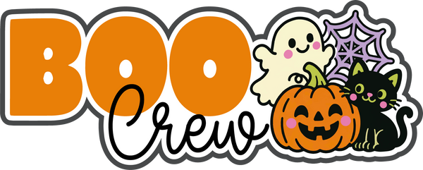 Boo Crew - Scrapbook Page Title Sticker