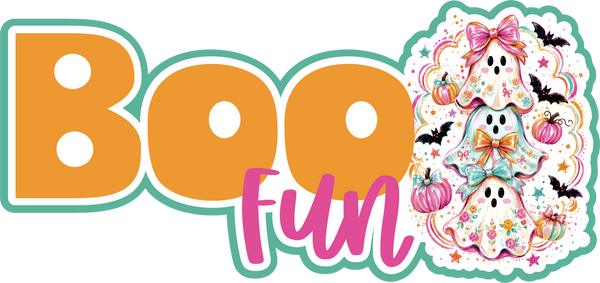 Boo Fun - Scrapbook Page Title Sticker