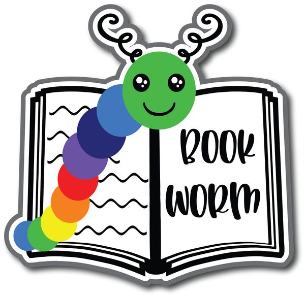 Bookworm - Scrapbook Page Title Sticker