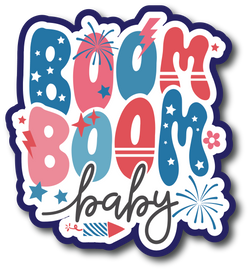 Boom Boom Baby - Scrapbook Page Title Sticker