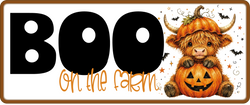 Boo on the Farm - Scrapbook Page Title Die Cut