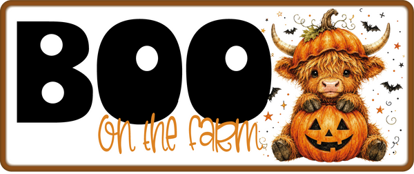 Boo on the Farm - Scrapbook Page Title Sticker