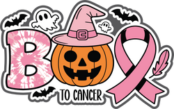 Boo to Cancer - Scrapbook Page Title Sticker