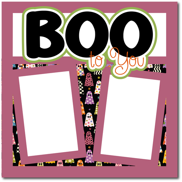 Boo to You - Scrapbook Single Page Kit