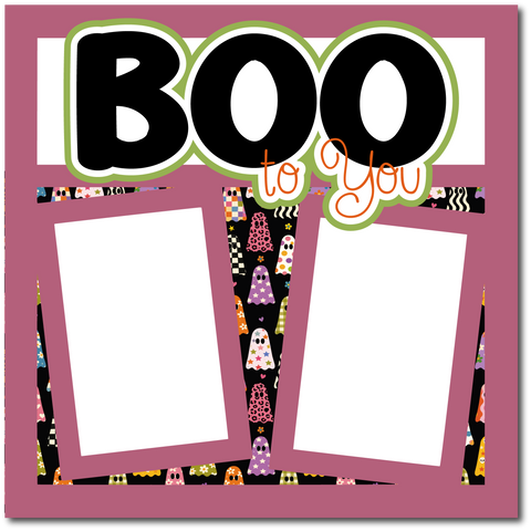 Boo to You - Scrapbook Single Page Kit