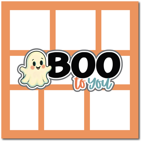 Boo to You - Scrapbook Single Page Kit