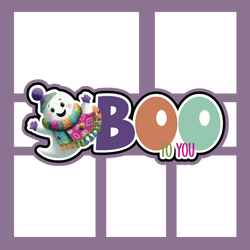 Boo to You - Scrapbook Page Layered Overlay Kit