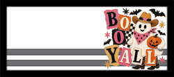 Boo Yall - Scrapbook Page Title Die Cut